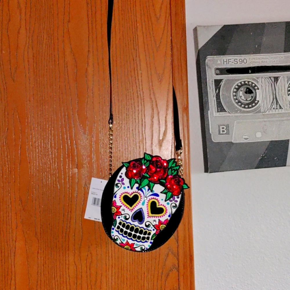 NWT Betsey Johnson Candy Skull Kitsch Cross Body